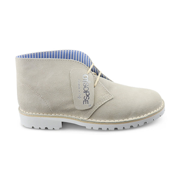 Polacchine Vibram in camoscio beige