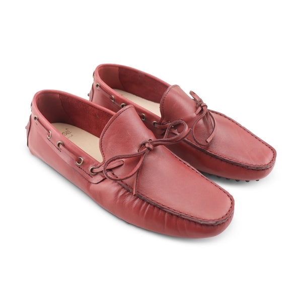 Gommini pelle bordeaux