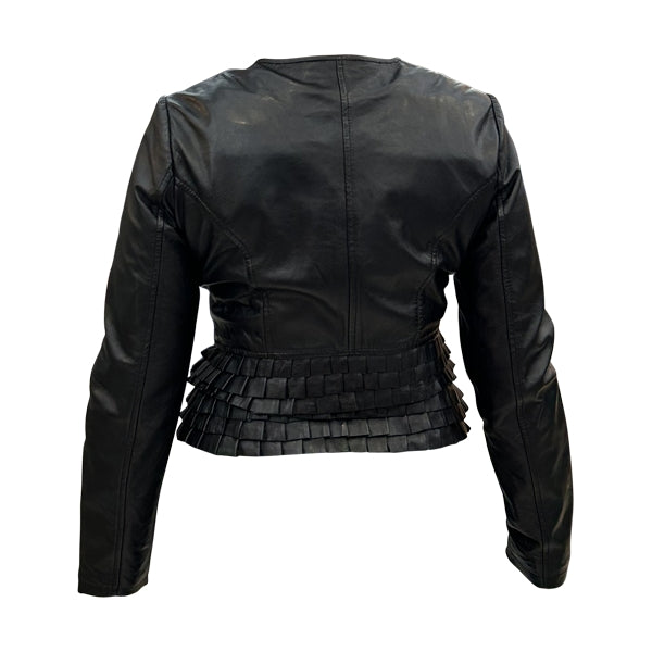 Giacca da donna in pelle nero