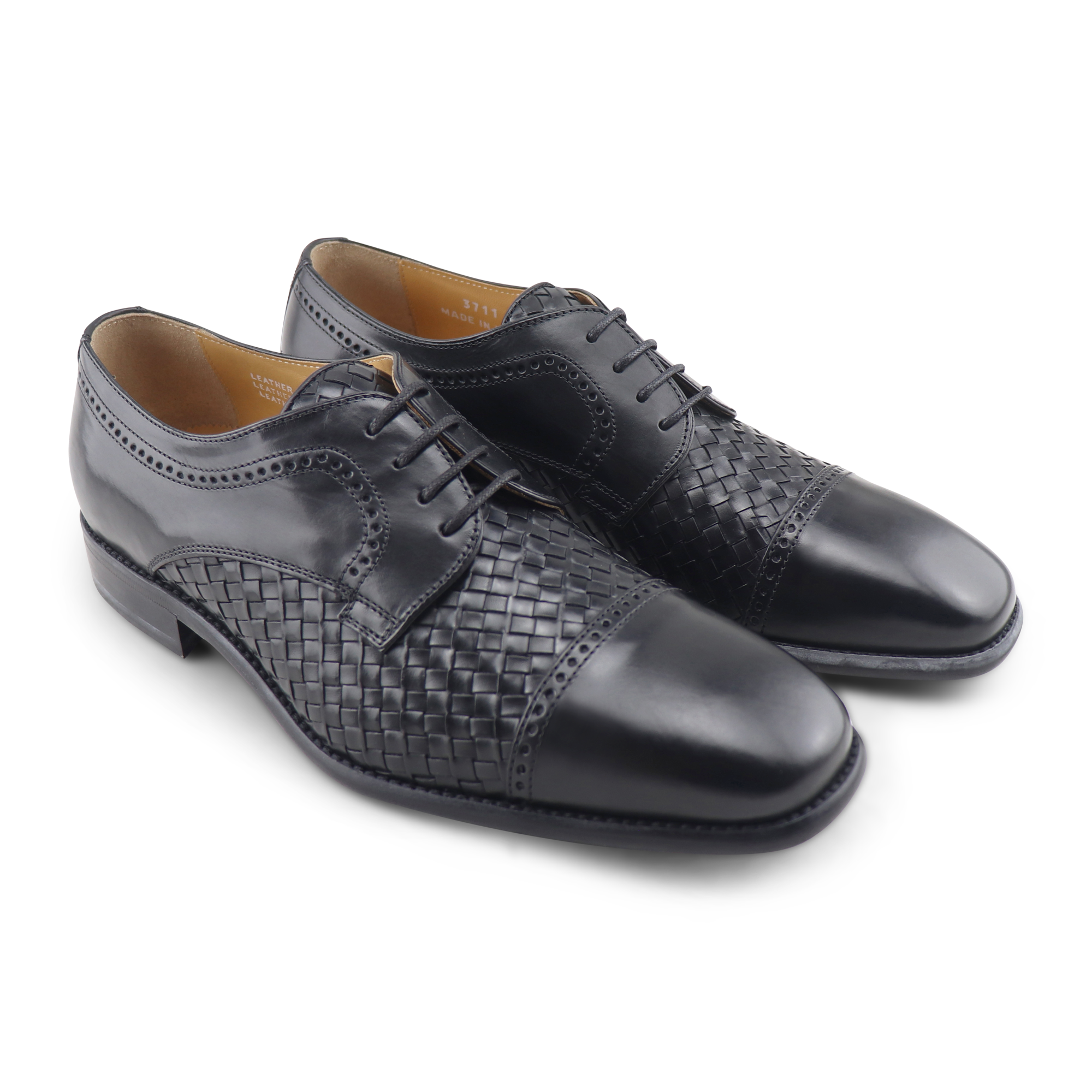 Derby in pelle nero