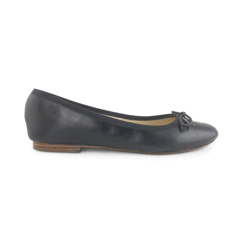 Ballerine nere in pelle