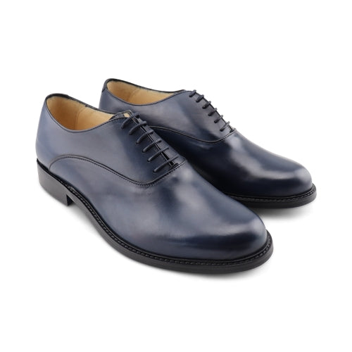 Scarpe Francesine da uomo in pelle blu