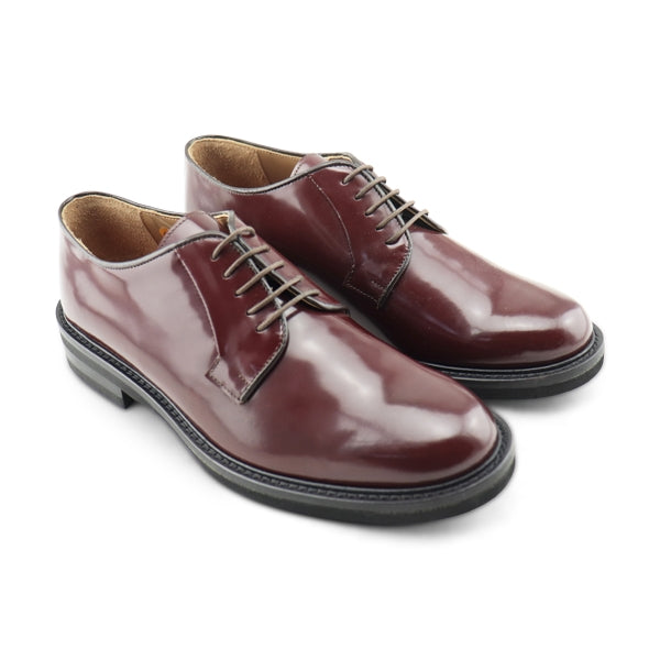 Scarpe Derby in pelle bordeaux